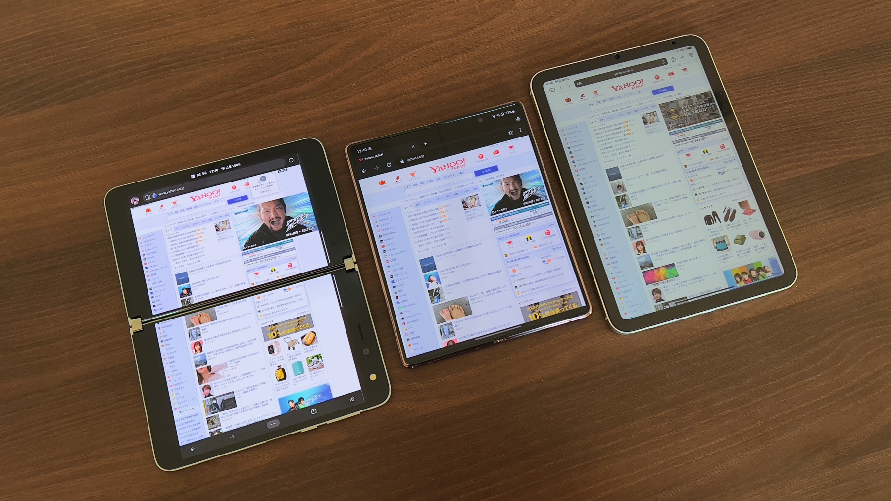 Surface Duo Galaxy Z Fold iPad mini 6
