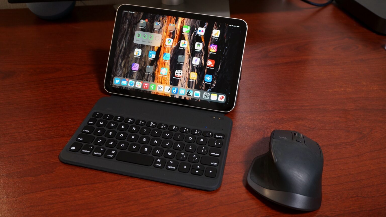 【レビュー】iPad mini 6向けSmart Keyboard風Bluetoothキーボード「F22 Wings」 きなこぱん