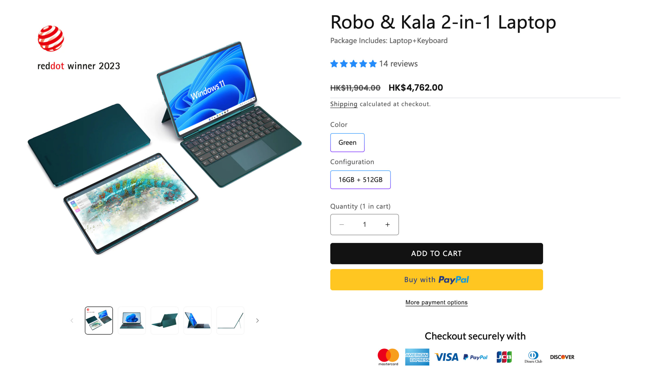 Robo & Kala 2-in-1 Laptop