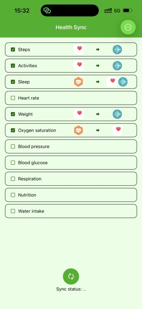 Health Syncアプリ